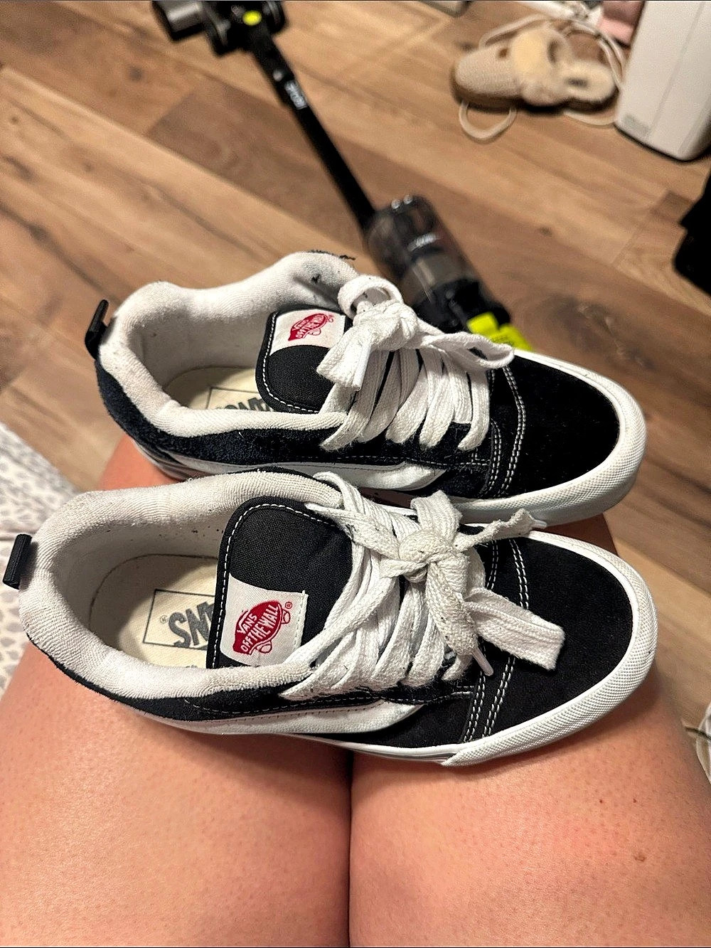 Vans Knu Skool Black & White Sneakers US 5.0